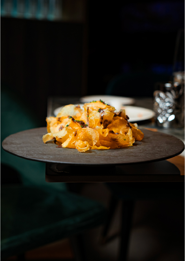 Patatas fritas trufadas